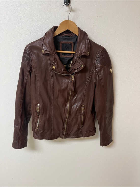 mauritius Jackets & Blazers - Mauritius Leather Brown Jacket women’s size 12